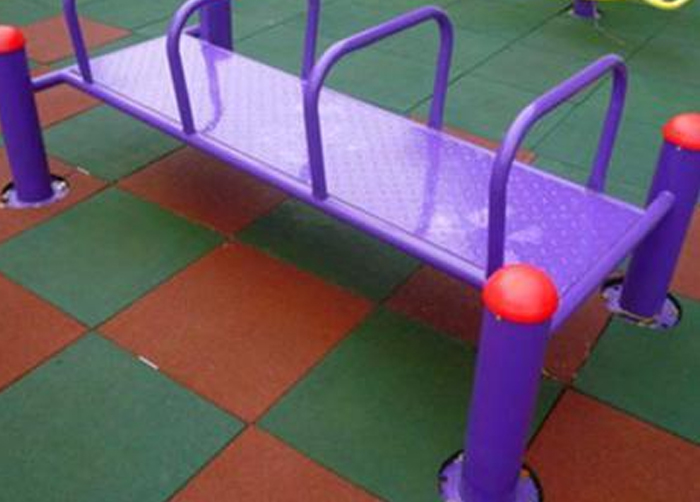 彩色橡膠地板磚